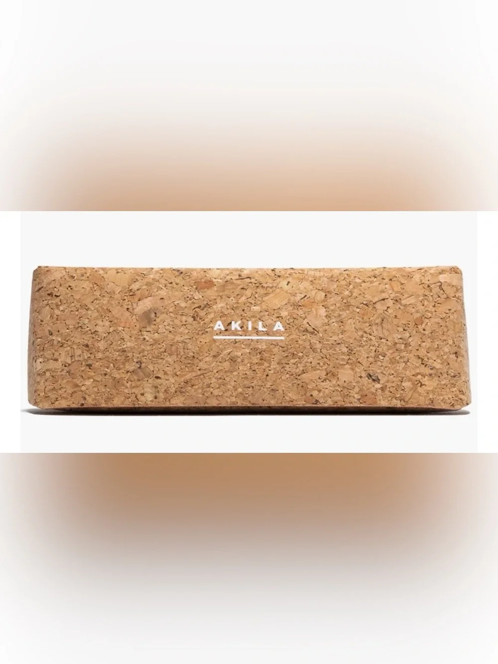 AKILA Cork Sunglasses Case in Natural and Beige Cork